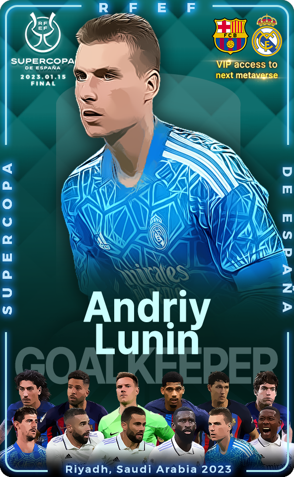 2022-23 SuperCup Of Real Madrid Andriy Lunin