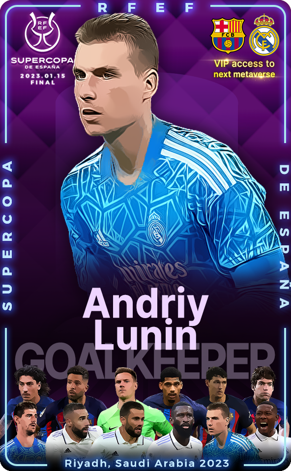 2022-23 SuperCup Of Real Madrid Andriy Lunin