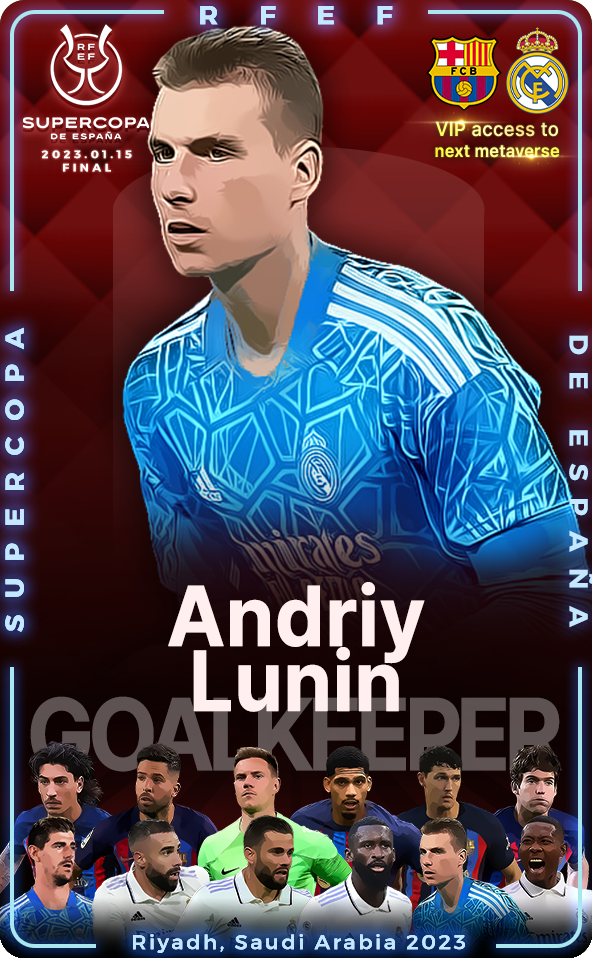 2022-23 SuperCup Of Real Madrid Andriy Lunin